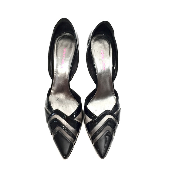 🌹GORGIO ARMANI Black Patent Leather Heels Sz 9🌹 - Picture 5 of 8